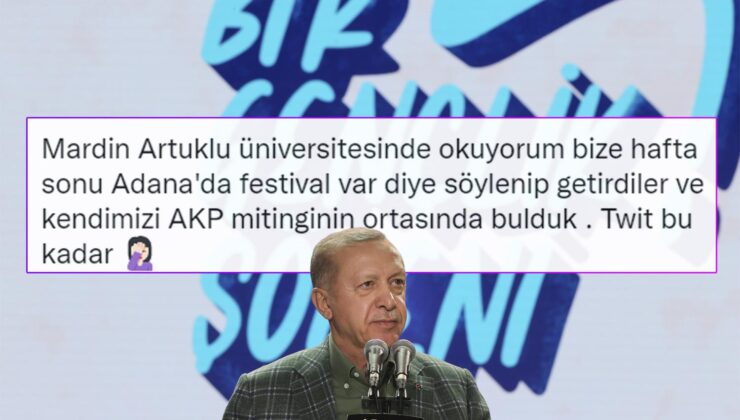 AKP Organizasyonuna Götürülen Öğrenciler ‘Festival’ Diye Kandırıldıklarını Söylüyor