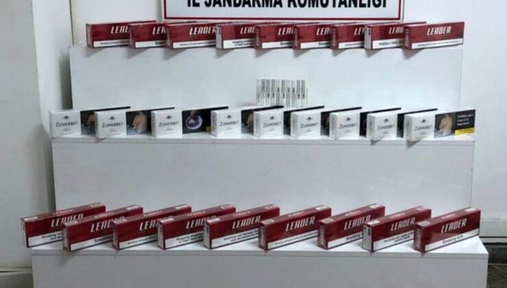 Jandarmadan sigara kaçakçılığı operasyonu