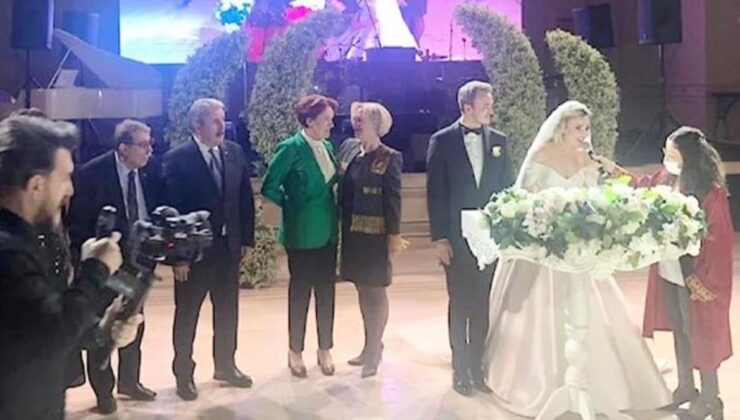 Siyasileri buluşturan düğün! Nikah şahidi olan Akşener, konuşma yaparken gözyaşlarını tutamadı