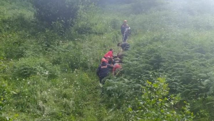 Rize’de ilkel teleferik kazasında ölen kadın toprağa verildi