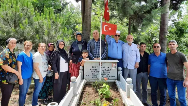 Şehit piyade er kabri başında anıldı