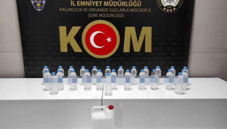 Samsun’da 26 şişe el yapımı içki ve 5 litre etil alkol ele geçirildi