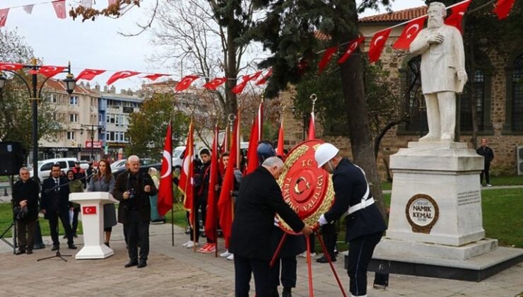 Namık Kemal, Tekirdağ’da anıldı