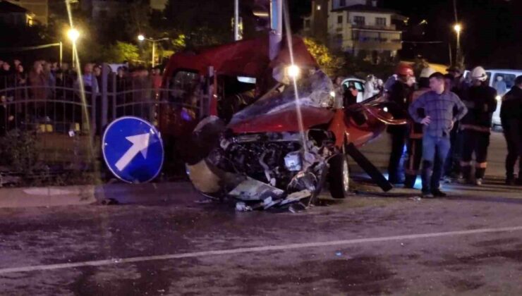 Trabzon’da trafik kazası: 1 ölü, 1 yaralı