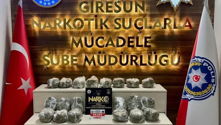 Giresun’da uyuşturucu operasyonunda 2 kişi tutuklandı