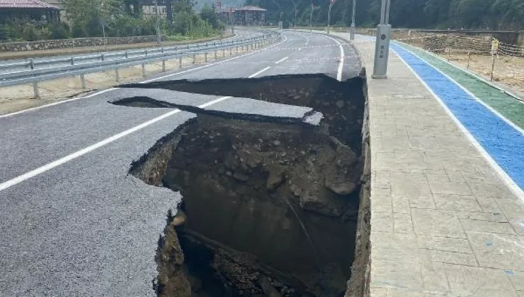 Rize’de yaşanan göçükte aynı yol 2 yıl önce de çökmüştü