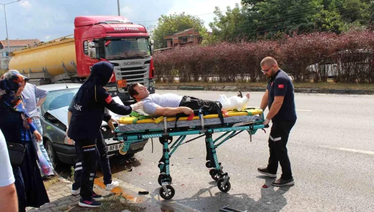 Samsun’da trafik kazası: 2 kişi yaralandı