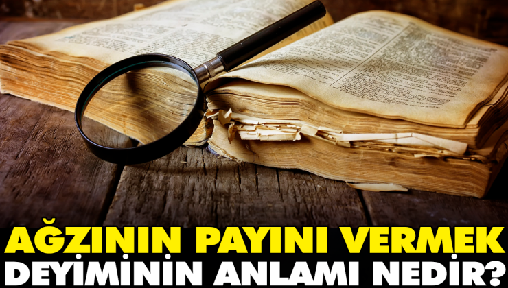 Ağzının payını vermek deyiminin anlamı nedir?