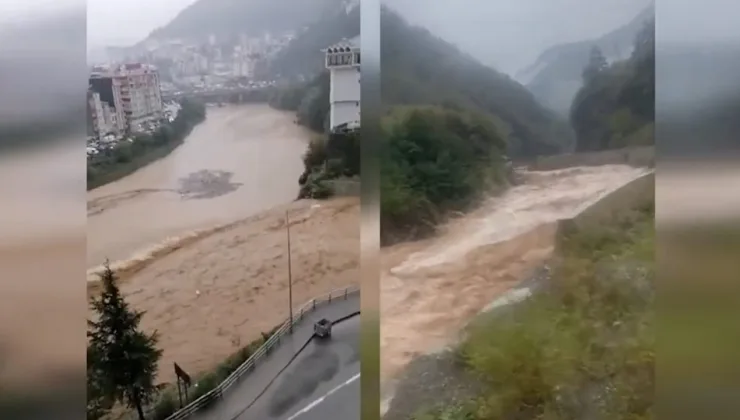 Dere taştı, yollar kapandı… Görüntüler selin boyutlarını gözler önüne serdi