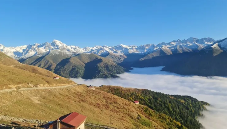 Kaçkar Dağları’nda iki mevsim bir arada