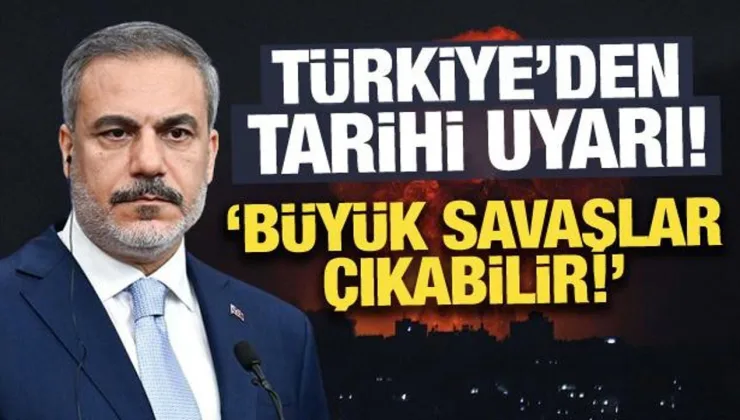 Son Dakika: Bakan Fidan’dan tarihi uyarı: Büyük savaşlar çıkabilir!