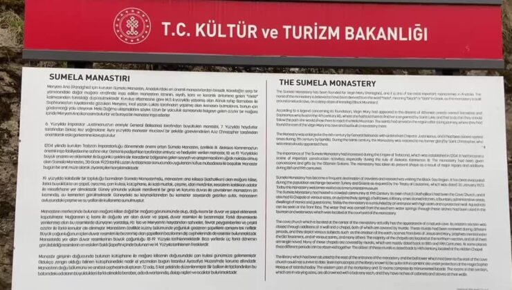 Dünyanın En Önemli İnanç Merkezlerinden Olan Sümela Manastırı’nda Bayram Tatili Yoğunluğu Yaşanıyor