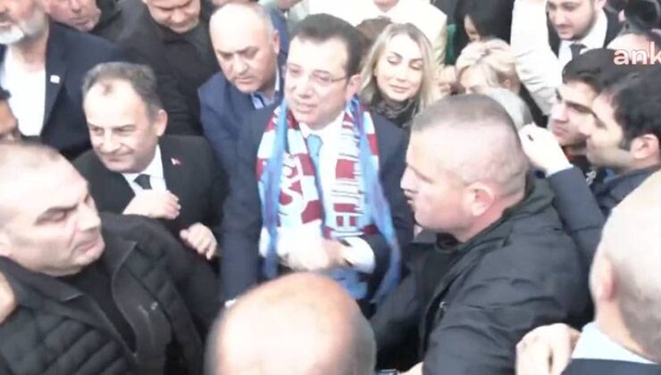 Ekrem İmamoğlu, memleketi Trabzon’da; İzdiham oluştu, yürümekte zorlandı