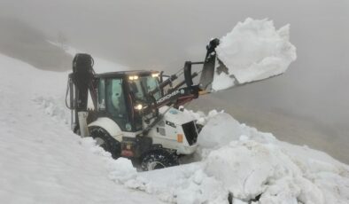 Göç mevsimi yaklaştı! Giresun’da yayla yollarındaki karlar temizleniyor