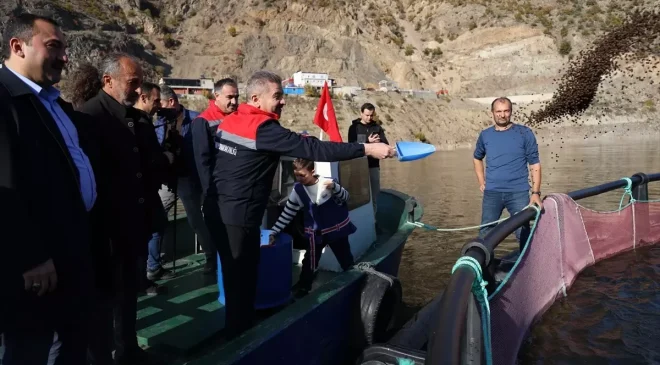 Deriner Barajı’nda İlk Balık Hasadı